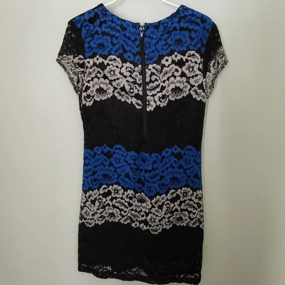 Sally Miller Couture Lace Short Sleeve‎ Floral Dress Knee Small 6/7